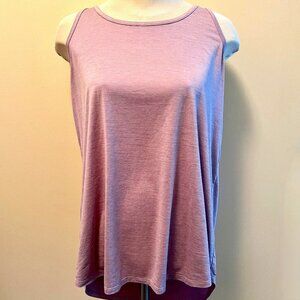 2X Heather Strappy Back Workout Athleisure Top Hyba